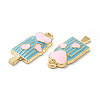 Summer Theme Alloy Enamel Pendants ENAM-B050-06G-02-2