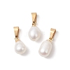Natural Cultured Freshwater Pearl Rice Charms PALLOY-JF04823-1