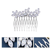 Cubic Zirconia Hair Combs PW-WG10096-06-1