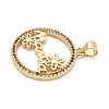 Mother's Day Brass Micro Pave Cubic Zirconia Pendants KK-Q055-02A-G-2