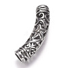 304 Stainless Steel Hollow Tube Beads STAS-I082-09AS-2
