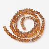 Electroplate Transparent Glass Beads Strands EGLA-A034-T3mm-M12-2