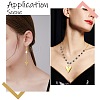 12Pcs 3 Styles 304 Stainless Steel & Brass Mico Pave Cubic Zirconia Pendants DIY-SZ0010-61-7