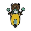 Bear Vehicle Enamel Pin JEWB-P033-03D-1