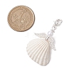 Angel Shell Pendant Decoration HJEW-JM02281-3