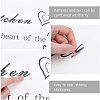 Rectangle with Word PVC Wall Stickers DIY-WH0228-132-5