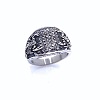 Scorpion Pattern 304 Stainless Steel Micro Pave Cubic Zirconia Finger Rings for Men FS-WG5AE2F-02-1