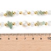 Mixed Gemstone/Glass/Shell Chip & Imitation Pearl & Brass Beaded Necklaces for Women NJEW-S107-01A-6