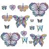 16Pcs 8 Style Plated Alloy Pendants FIND-PH0001-58-1