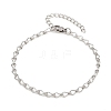 201 Stainless Steel Bulb Link Chains Chain Bracelets for Women BJEW-G767-01B-P-4