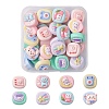 40Pcs 8 Styles Opaque Cute Cartoon Resin Cabochons CRES-YW0001-18-1