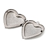 304 Stainless Steel Locket Pendants STAS-B128-22A-G-2