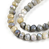 Ombre Effect Dyed Glass Beads Strands LS-GLAA-C023-02-C11-A-3