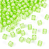 100Pcs 5 Colors Transparent Acrylic Beads TACR-TA0001-55A-3