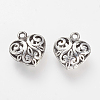 Brass Hollow Charms X-KK-R037-30AS-1