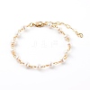 Natural Pearl Beaded Bracelets for Kids BJEW-JB06127-01-1