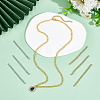20Pcs 2 Styles 304 Stainless Steel Chain Extender STAS-UN0060-90-2