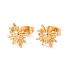Brass Stud Earrings for Women KK-M239-01G-2