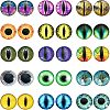 30Pcs 15 Style Luminous Glass Cabochons DIY-CA0004-97-1