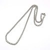 Tarnish Resistant 304 Stainless Steel Wheat Chain Necklace Making LS-STAS-A028-N005P-1