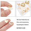 SUNNYCLUE 18Pcs 6 Style Brass Pendants KK-SC0002-78-3