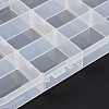 (Defective Closeout Sale: Scratched) 15 Grids Organizer Storage Plastic Boxes CON-XCP0001-79-3