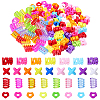 120Pcs 4 Styles Opaque Acrylic European Beads SACR-PA0001-37-7