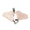 Natural Rose Quartz Pendants G-Z067-01P-07-2