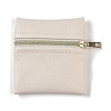 Imitation Leather Jewelry Storage Zipper Bags ABAG-G016-01A-02-1