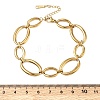 304 Stainless Steel Oval Link Chain Bracelets for Women BJEW-A169-04G-5