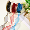 3 Rolls 3 Colors Polyester Organza Ribbon PAAG-CY0001-03B-3