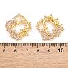 Brass Micro Pave Clear Cubic Zirconia Pendants CU-CBA5CB0-08G-3