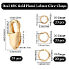 Brass Lobster Claw Clasps KK-BBC0023-50B-2