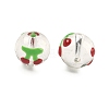 Transparent Glass Enamel Beads GLAA-P078-01A-06-2