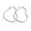 Tarnish Resistant 201 Stainless Steel Hoop Earrings X-EJEW-A052-09B-1
