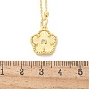 Brass Micro Pave Clear Cubic Zirconia Pendants Necklaces NJEW-M088-03G-01-3