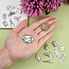 100pcs 10 Style Tibetan Style Alloy Pendants for Teachers' Day TIBEP-CJ0001-28-3