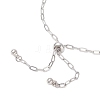 2.5MM 304 Stainless Steel Paperclip Chain Slider Bracelet Making AJEW-JB01402-4