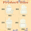 4 Bags 4 Styles Halloween Unfinished Wood Photo Frames WOOD-CJ0002-63-2