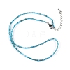 Natural Apatite Beaded Necklaces NJEW-JN02492-02-3