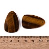 Natural Tiger Eye Pendants G-Q601-38B-3