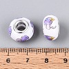 Opaque Resin European Beads RPDL-T004-01I-3
