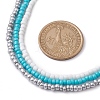 Glass Bead Necklaces for Women NJEW-JN04672-3