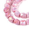 Anti-Tarnish Electroplate Glass Beads Strands GLAA-N057-6mm-03-3