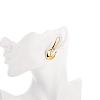 Elegant Fashion Brass Hoop Earrings EJEW-BB01519-5