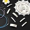 10 Pcs 10 Styles 202 Stainless Steel Slide Charms STAS-CJ0003-31-6