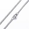 Tarnish Resistant 304 Stainless Steel Curb Chain Necklaces NJEW-P147-05P-3