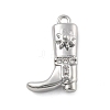 Brass Micro Pave Clear Cubic Zirconia Pendants KK-D283-34P-01-1