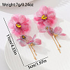 Alloy Glass Stud Earrings WG4C6C8-01-5