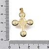 Religion Brass Pendants KK-E802-11G-B-3